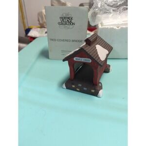 Dept. 56 The Heritage Village Collection "Red Covered Bridge" Snow Accessory